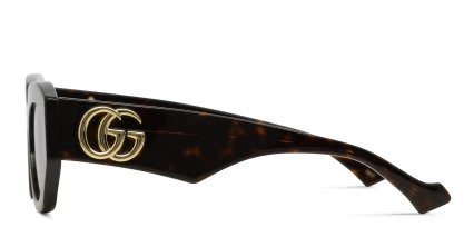 Gucci GG1421S Brown, Tortoise glasses - Brown / Tortoise - Side View