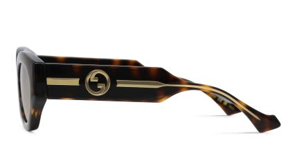Gucci GG1553S Tortoise, Brown glasses - Tortoise / Brown - Side View