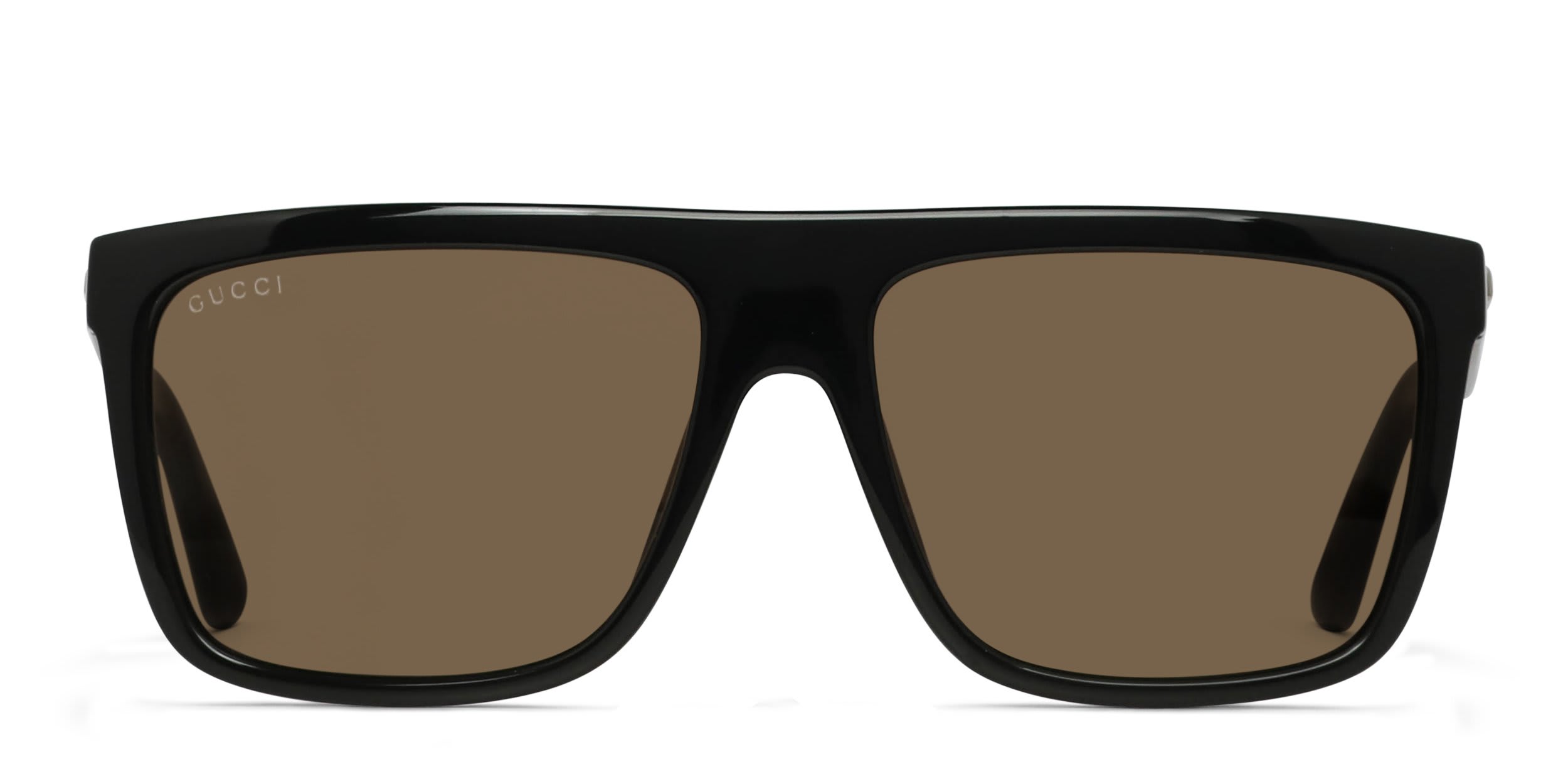 Gucci GG0748S Black, Brown glasses - Black / Brown - Frontal View