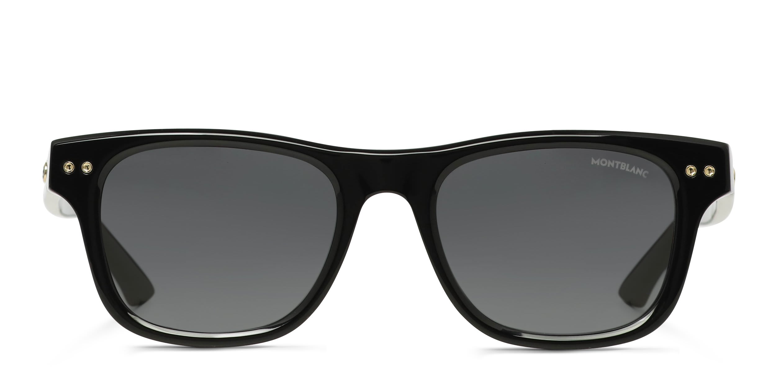 Mont Blanc MB0254S Shiny Black glasses - Shiny Black - Frontal View