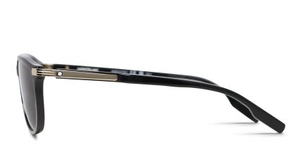 Mont Blanc MB0276S Shiny Black glasses - Shiny Black - Side View