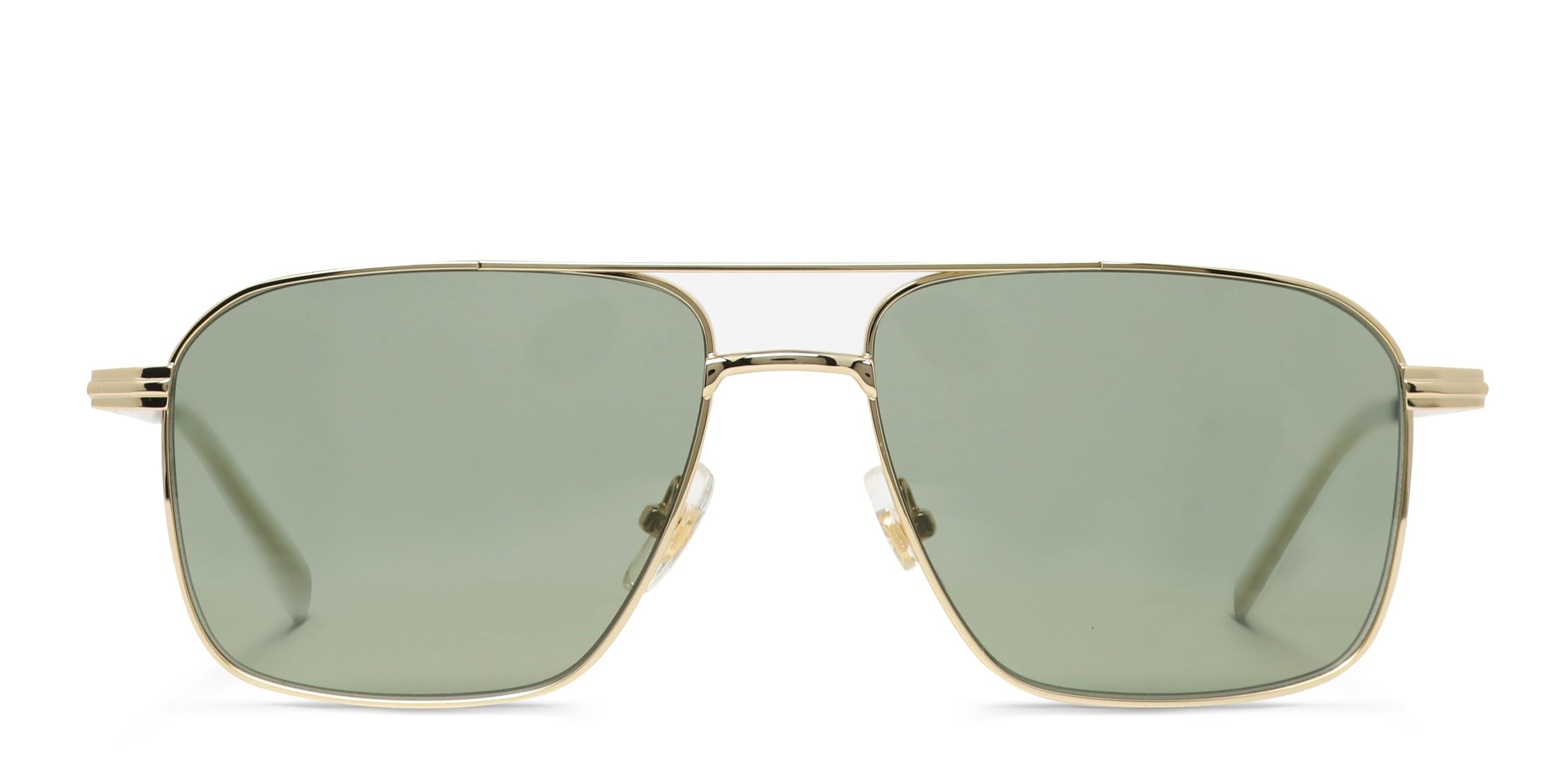 Mont Blanc MB0278S Gold, Green glasses - Gold / Green - Frontal View
