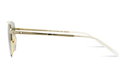 Mont Blanc MB0278S Gold, Green glasses - Gold / Green - Side View