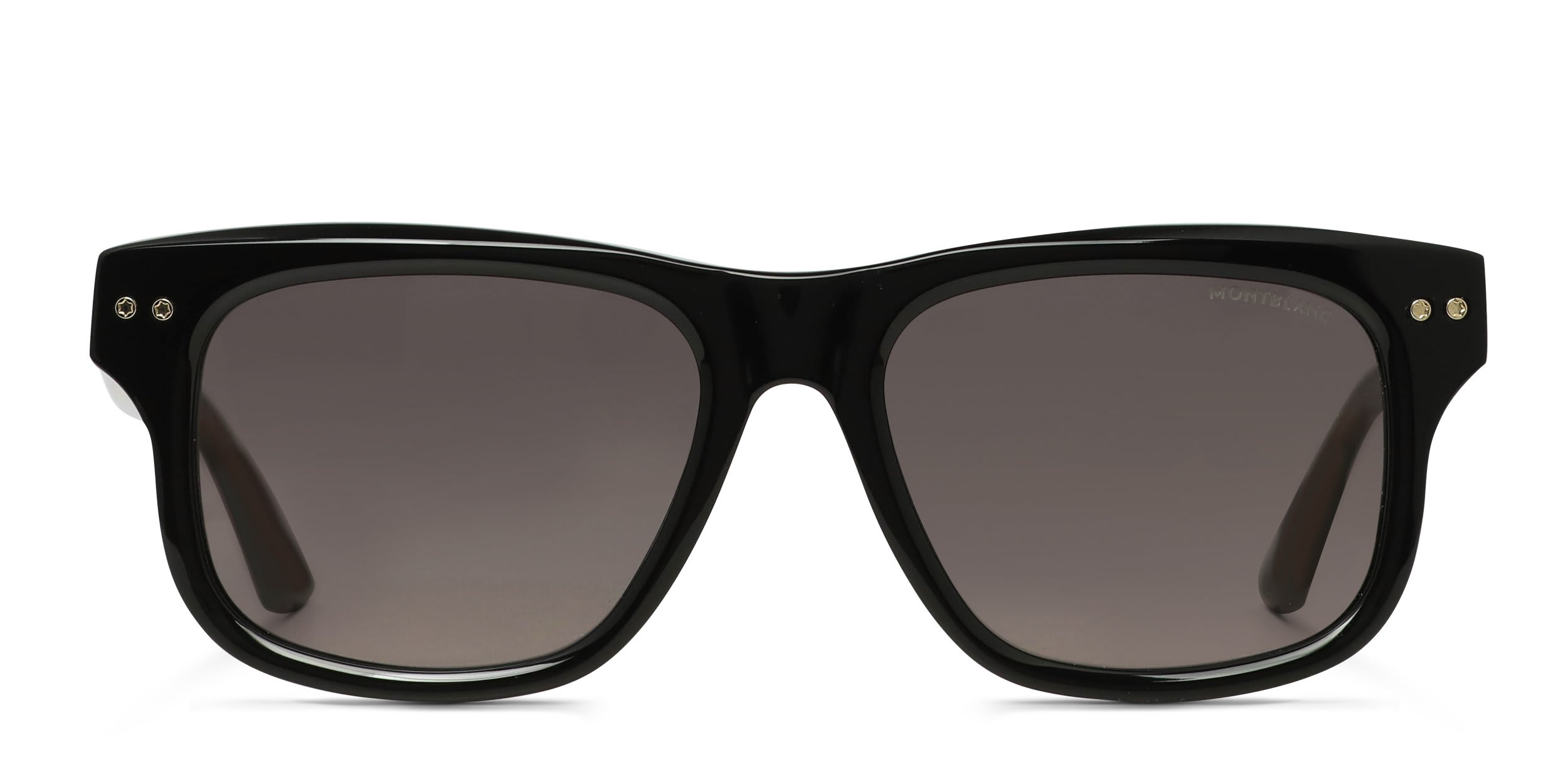 Mont Blanc MB0319S Shiny Black glasses - Shiny Black - Frontal View