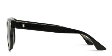 Mont Blanc MB0319S Shiny Black glasses - Shiny Black - Side View