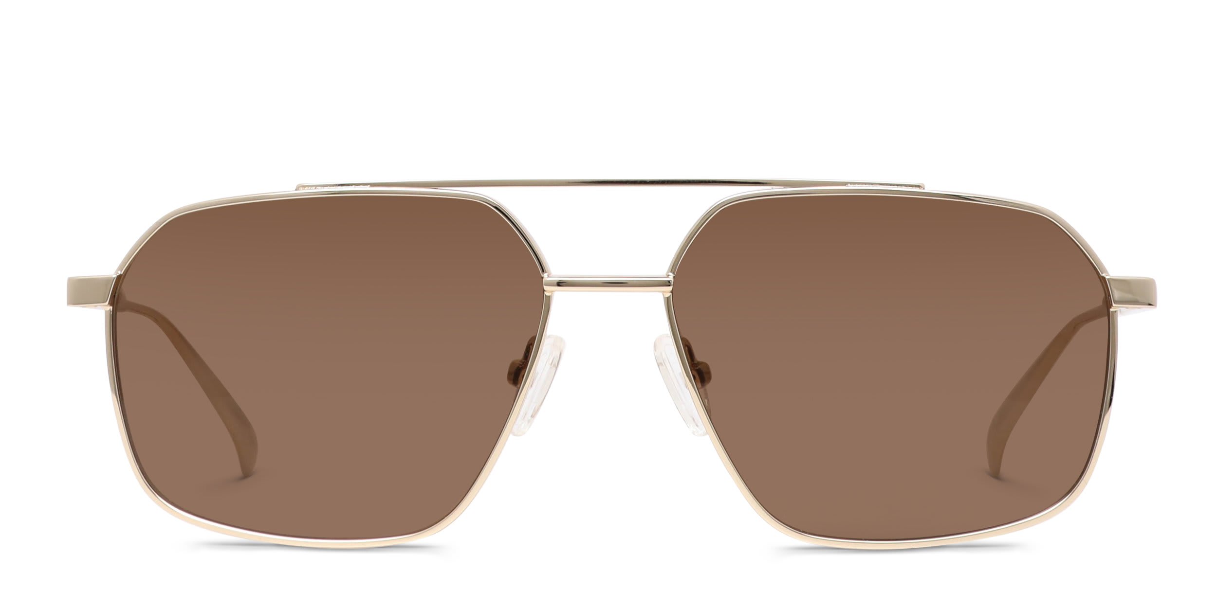 Alexander McQueen AM0477S Gold glasses - Gold - Frontal View