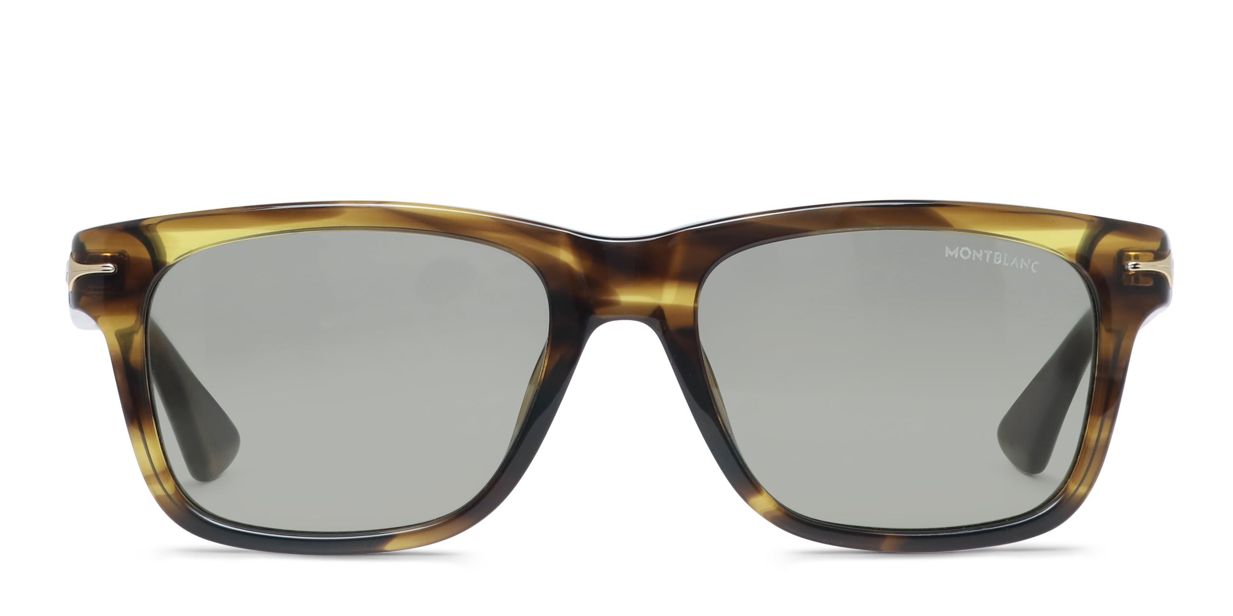 Mont Blanc MB0263S Tortoise, Brown glasses - Tortoise / Brown - Frontal View