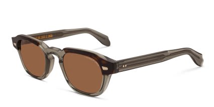 Cutler and Gross 1420 Tortoise, Gray glasses - Tortoise / Gray - Angle View