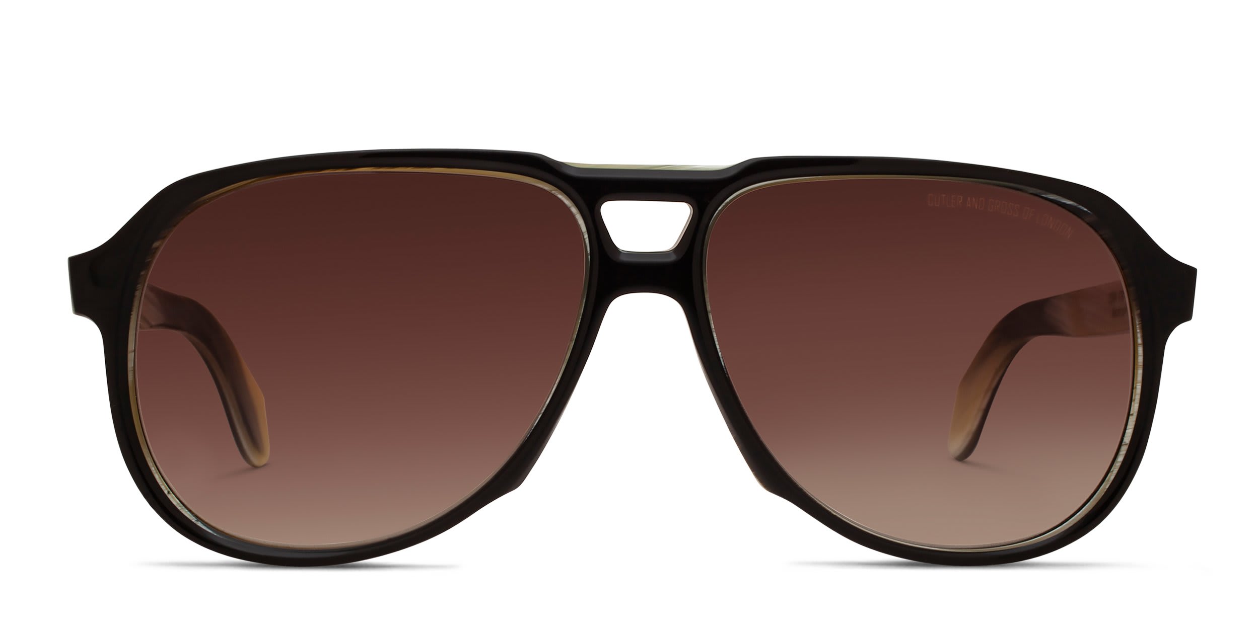 Cutler and Gross 9782 Shiny Black glasses - Shiny Black - Frontal View