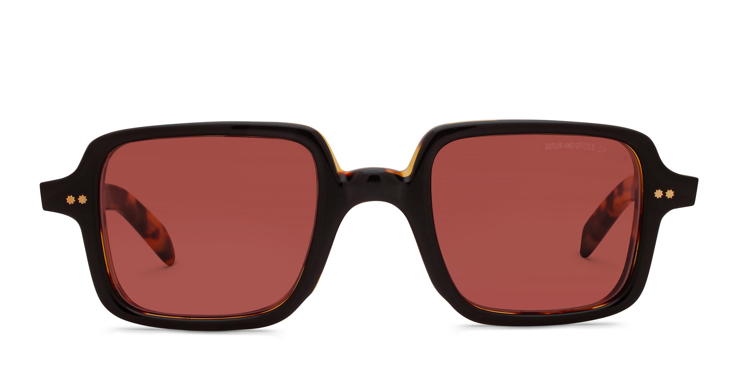 Cutler and Gross GR02 Black, Tortoise glasses - Black / Tortoise - Frontal View