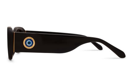 Linda Farrow Lola Black glasses - Black - Side View