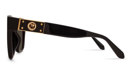 Linda Farrow Tamara Black glasses - Black - Side View