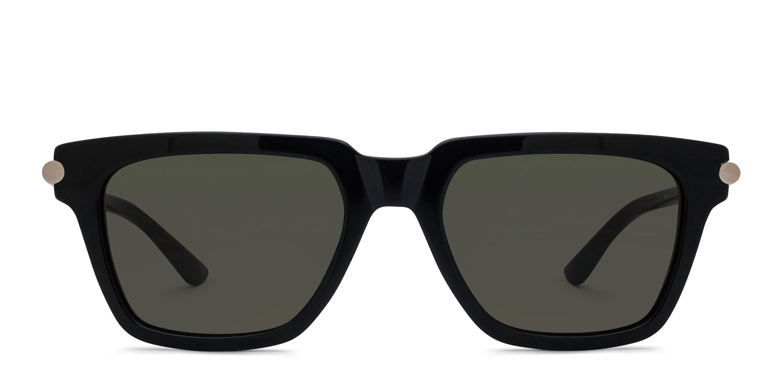 Alexander McQueen AM0519S Black, Gray glasses - Black / Gray - Frontal View