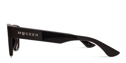 Alexander McQueen AM0530S Black, Gray glasses - Black / Gray - Side View