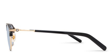 Mont Blanc MB0390S Black, Gold glasses - Black / Gold - Side View