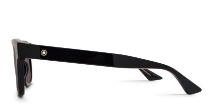 Mont Blanc MB0421S Black, Gray glasses - Black / Gray - Side View
