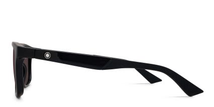 Mont Blanc MB0432S Black, Gray glasses - Black / Gray - Side View
