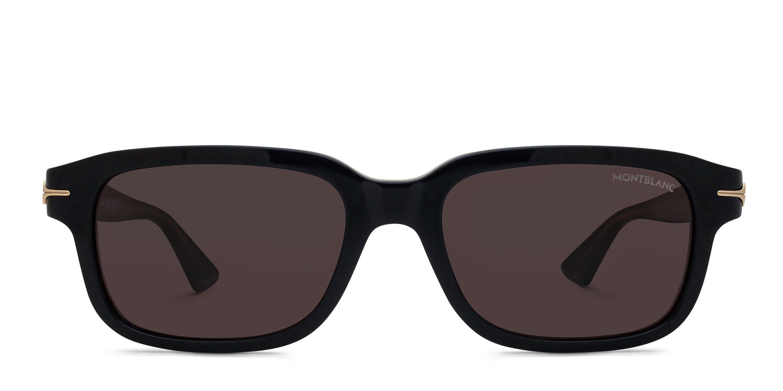 Mont Blanc MB0436S Black, Gray glasses - Black / Gray - Frontal View