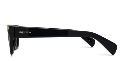 Alexander McQueen AM0548S Black, Gray glasses - Black / Gray - Side View