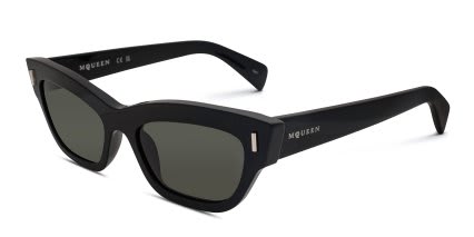 Alexander McQueen AM0548S Black, Gray glasses - Black / Gray - Angle View