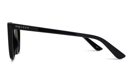 Alexander McQueen AM0556S Black, Gray glasses - Black / Gray - Side View