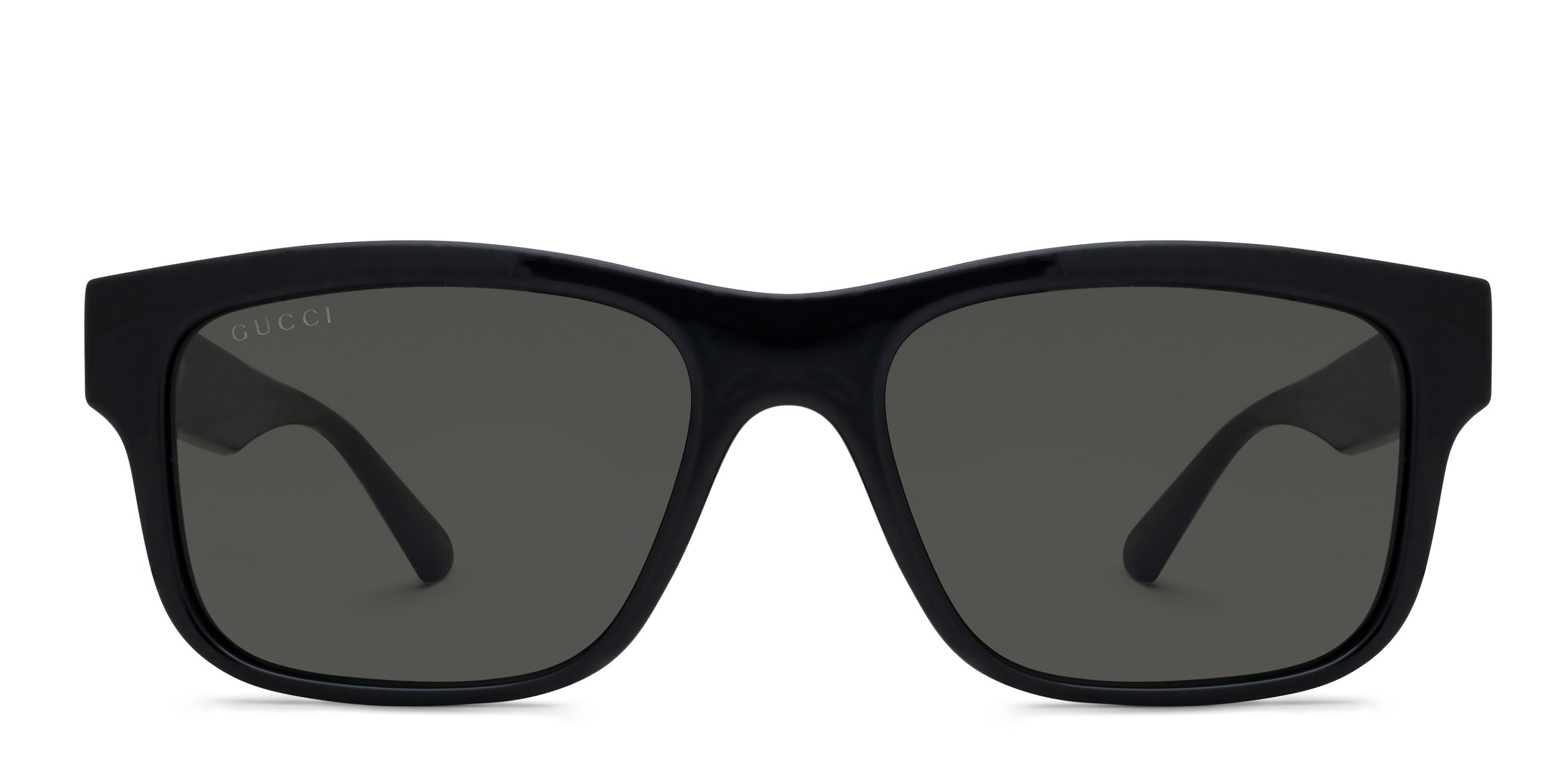 Gucci GG2085S Black, Gray glasses - Black / Gray - Frontal View