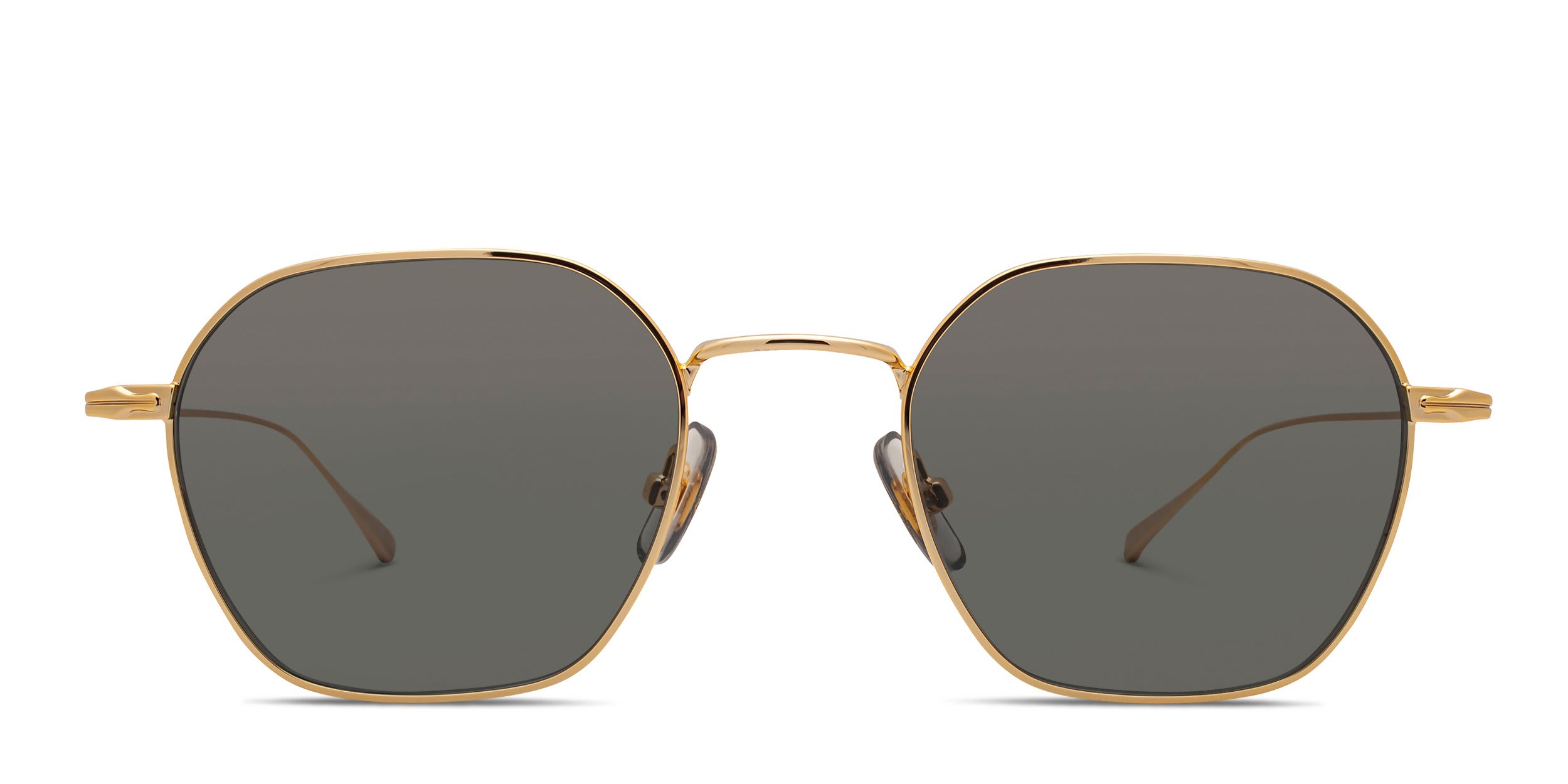 Mont Blanc MB0472S Gold, Gray glasses - Gold / Gray - Frontal View