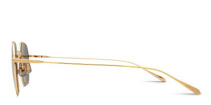 Mont Blanc MB0472S Gold, Gray glasses - Gold / Gray - Side View