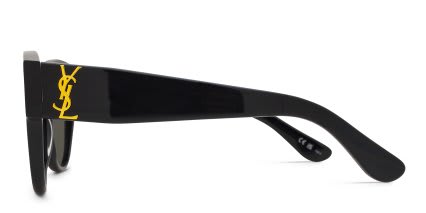 Saint Laurent SLM3 Black, Gray glasses - Black / Gray - Side View