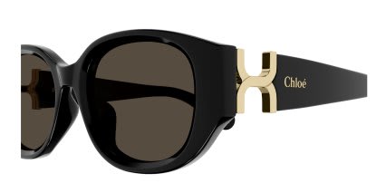 Chloe CH0237SK Black, Brown glasses - Black - Side View
