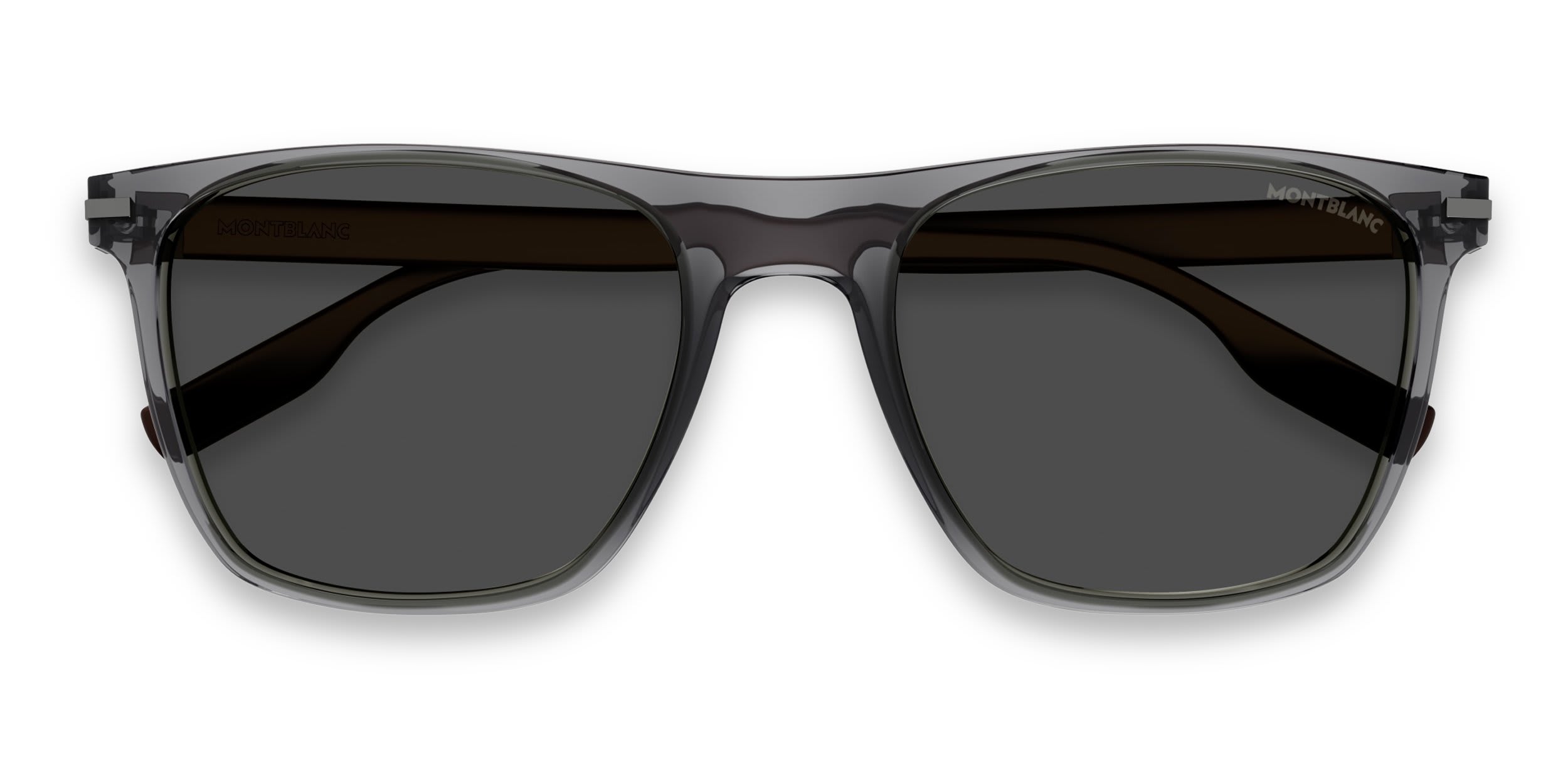 Mont Blanc MB0248S Gray glasses - Gray - Frontal View