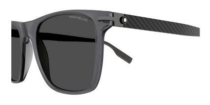 Mont Blanc MB0248S Gray glasses - Gray - Side View