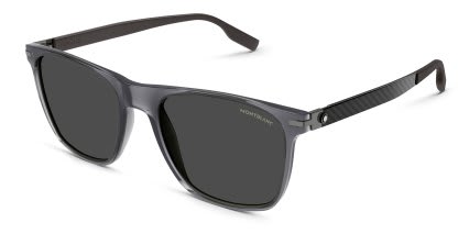 Mont Blanc MB0248S Gray glasses - Gray - Angle View