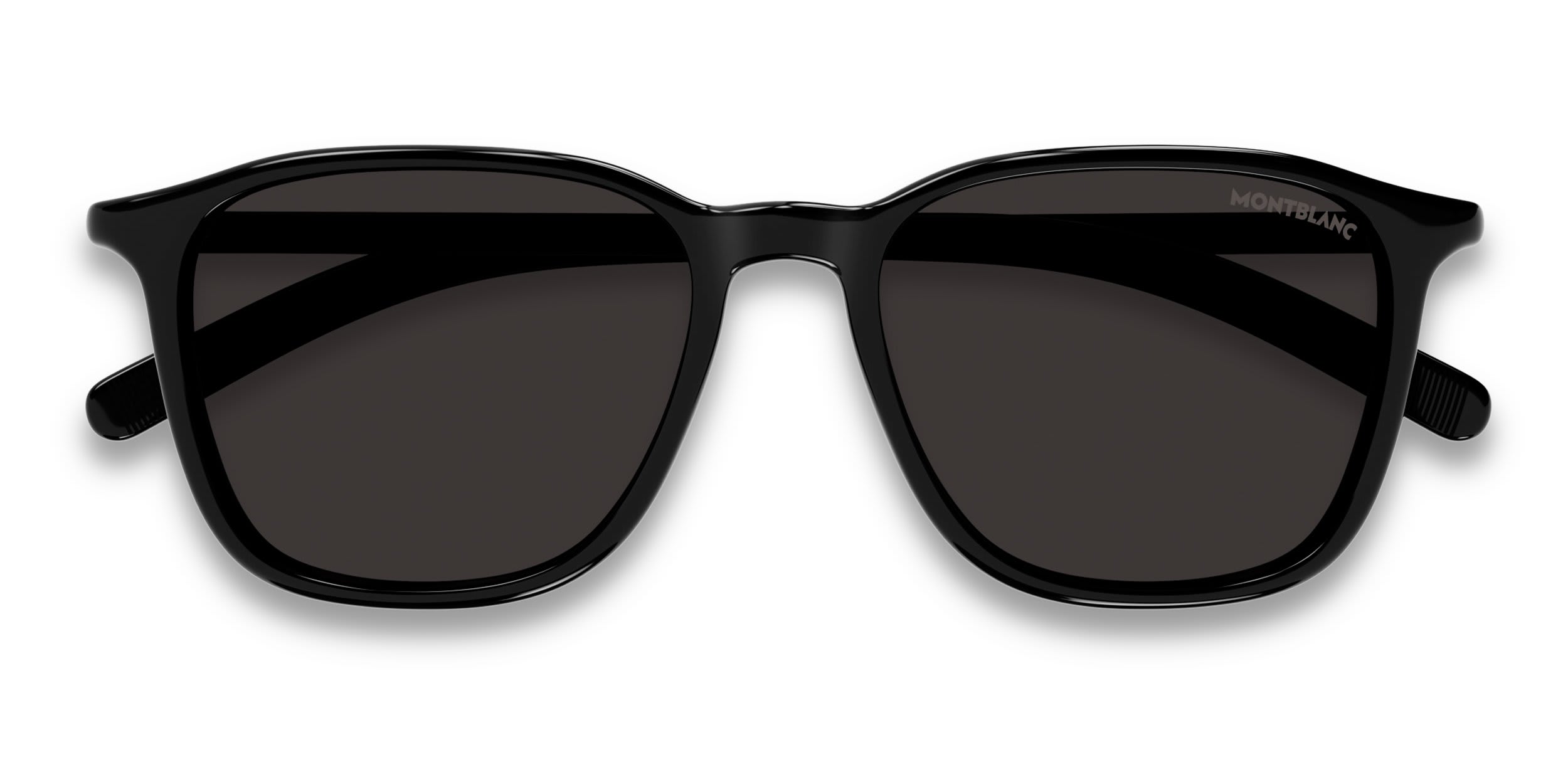 Mont Blanc MB0325S Black, Gray glasses - Black - Frontal View