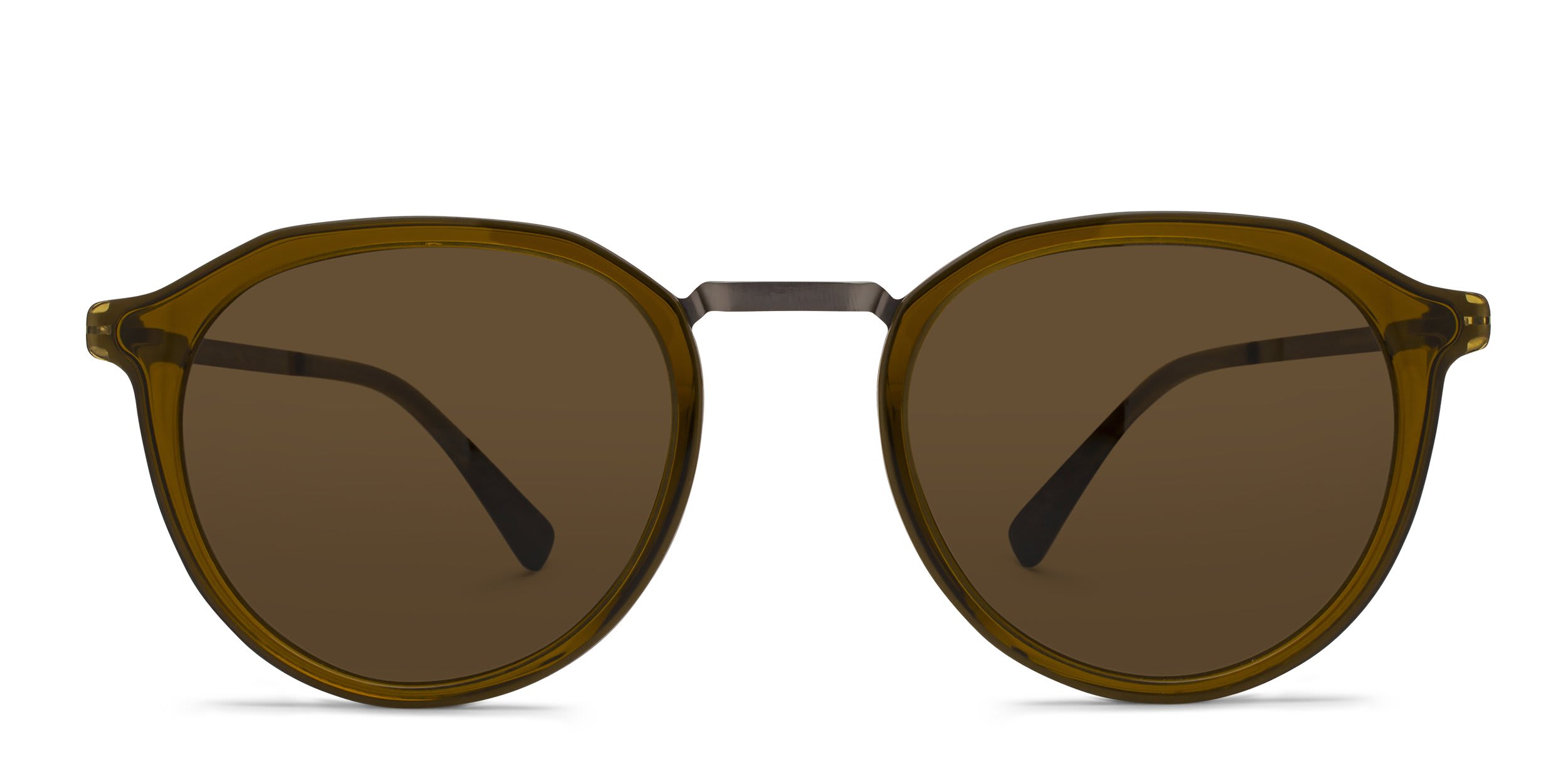 Mykita Paulson Green, Gunmetal glasses - Green / Gunmetal - Frontal View