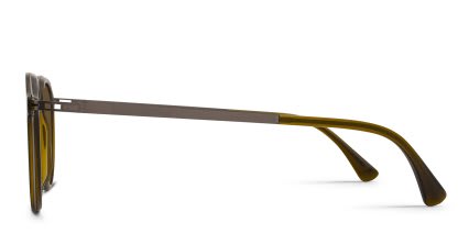 Mykita Paulson Green, Gunmetal glasses - Green / Gunmetal - Side View