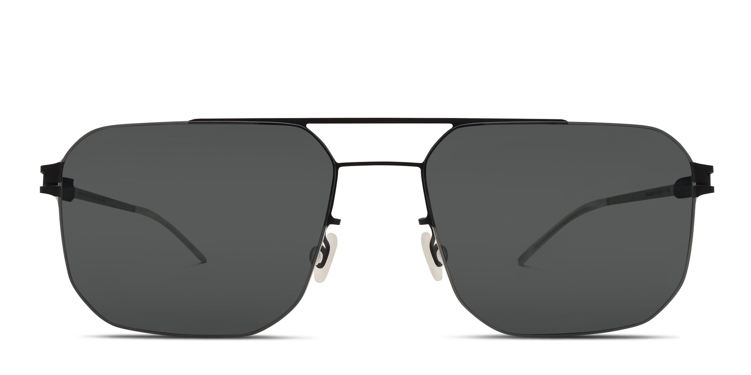 Mykita Rhys Black, Silver glasses - Black / Silver - Frontal View