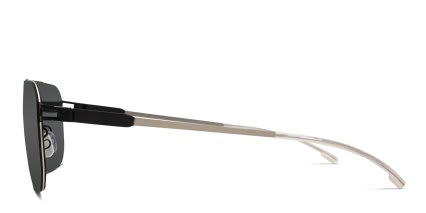 Mykita Rhys Black, Silver glasses - Black / Silver - Side View