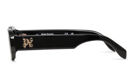 Palm Angels PA1032 Yolo Shiny Black glasses - Shiny Black - Side View