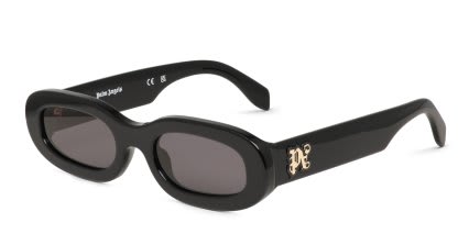 Palm Angels PA1032 Yolo Shiny Black glasses - Shiny Black - Angle View