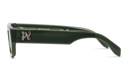 Palm Angels PA1033 Hercules Green glasses - Green - Side View