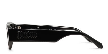 Palm Angels PA1035 Hector Shiny Black glasses - Shiny Black - Side View