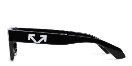 Off-White OW1032 Huntington Shiny Black glasses - Shiny Black - Side View