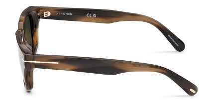 Tom Ford FT1357 CALEB-02 Tortoise, Green glasses - Tortoise - Side View
