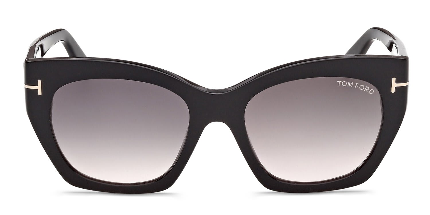 Tom Ford FT1422 JONI-02 Black, Gray glasses - Black - Frontal View