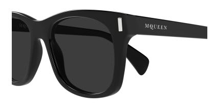 Alexander McQueen AM0551S Black, Gray glasses - Black - Side View