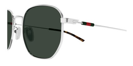 Gucci GG2095S Silver, Green glasses - Silver - Side View