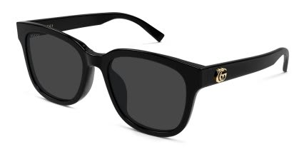 Gucci GG2126SK Black, Gray glasses - Black - Angle View