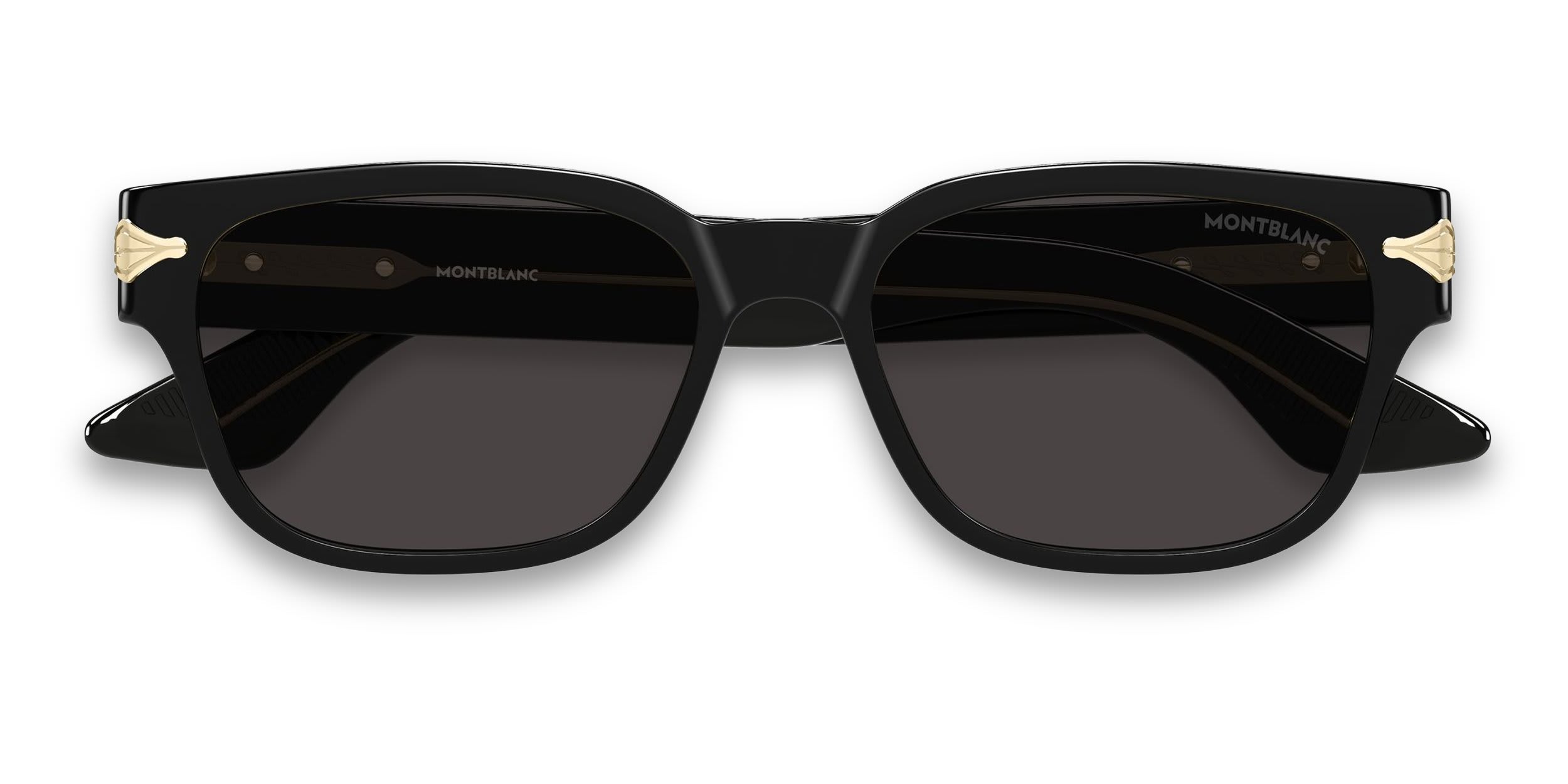 Mont Blanc MB0479S Black, Gray glasses - Black - Frontal View