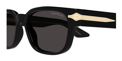 Mont Blanc MB0479S Black, Gray glasses - Black - Side View
